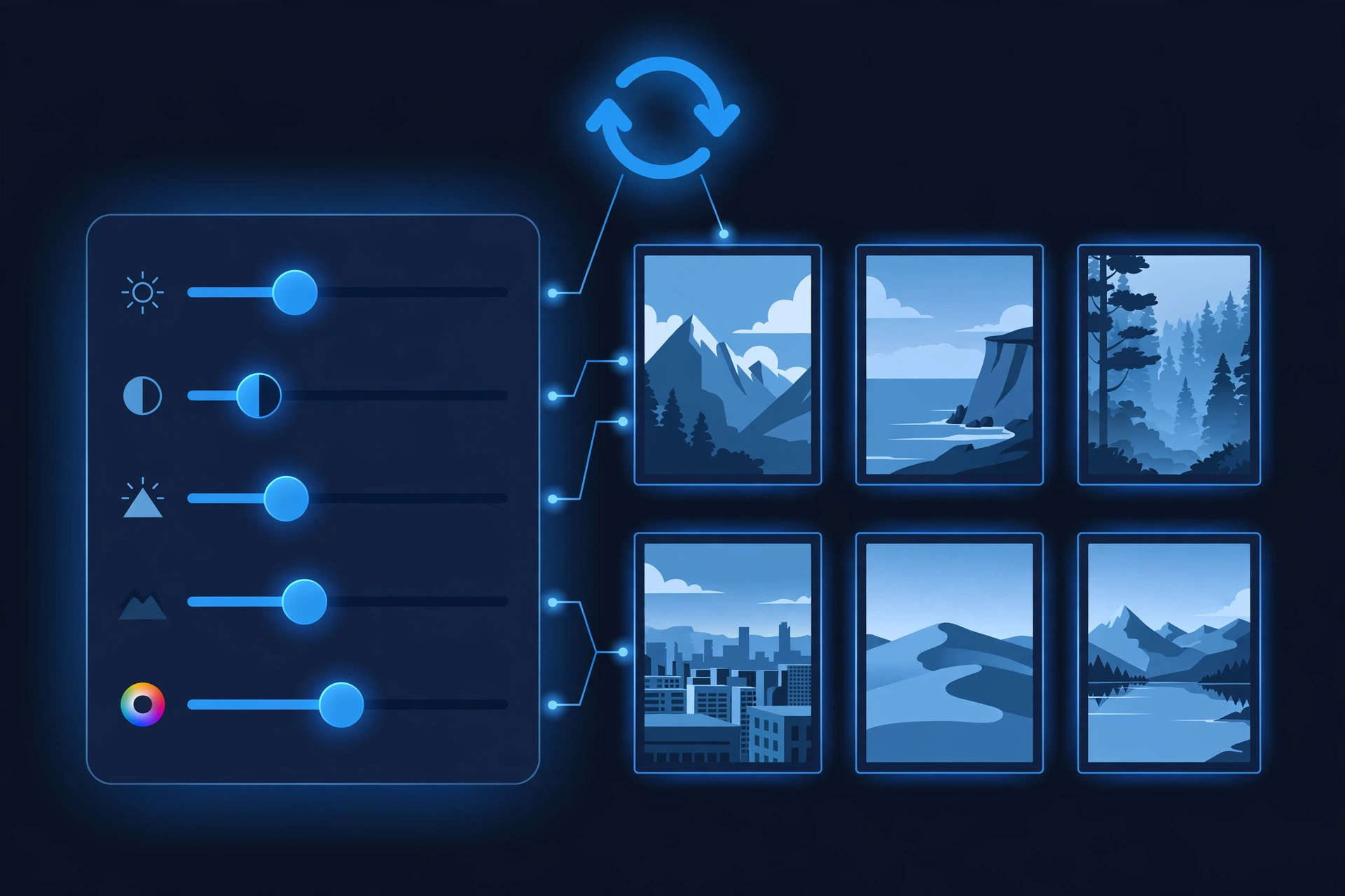 Batch editing interface