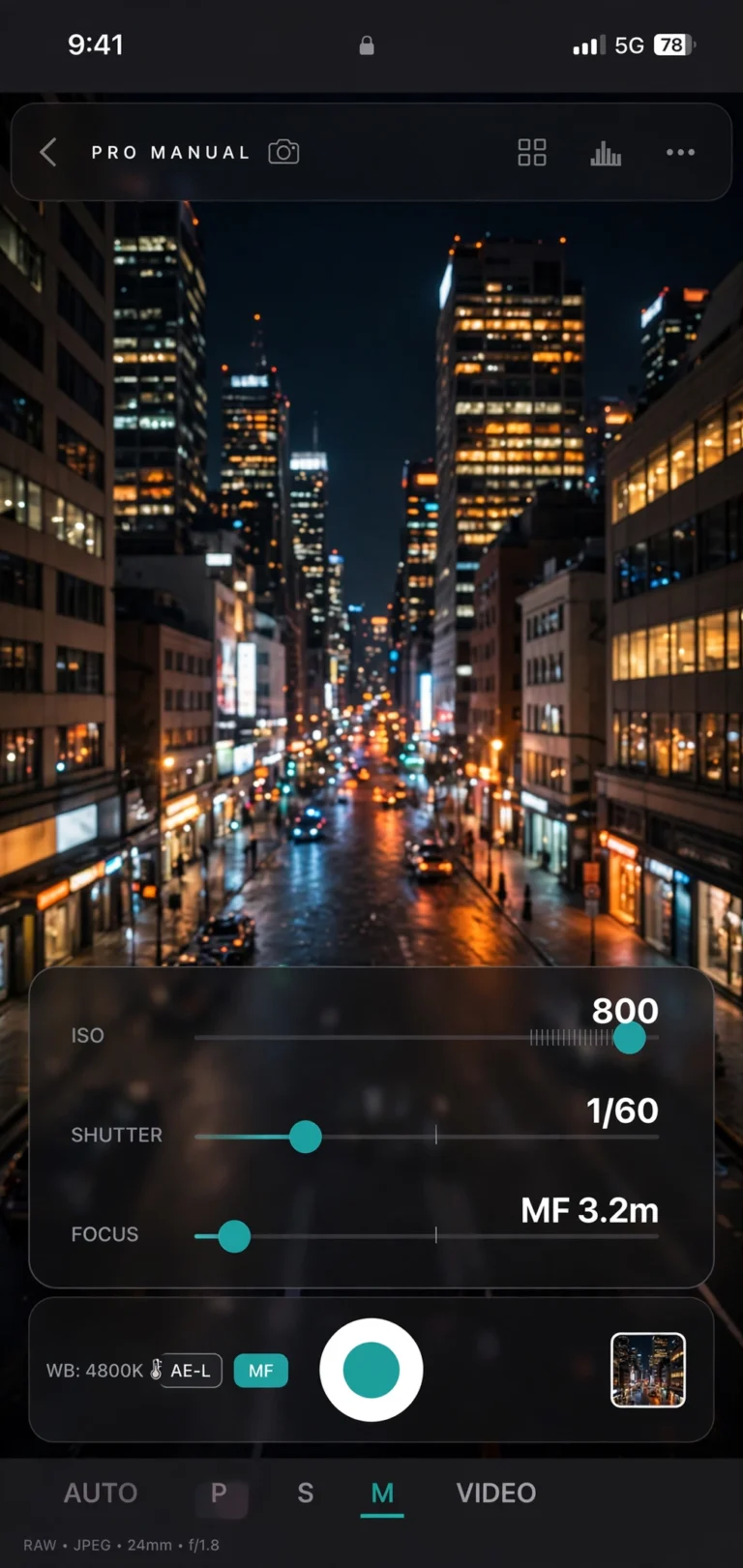 Pro Camera Mode