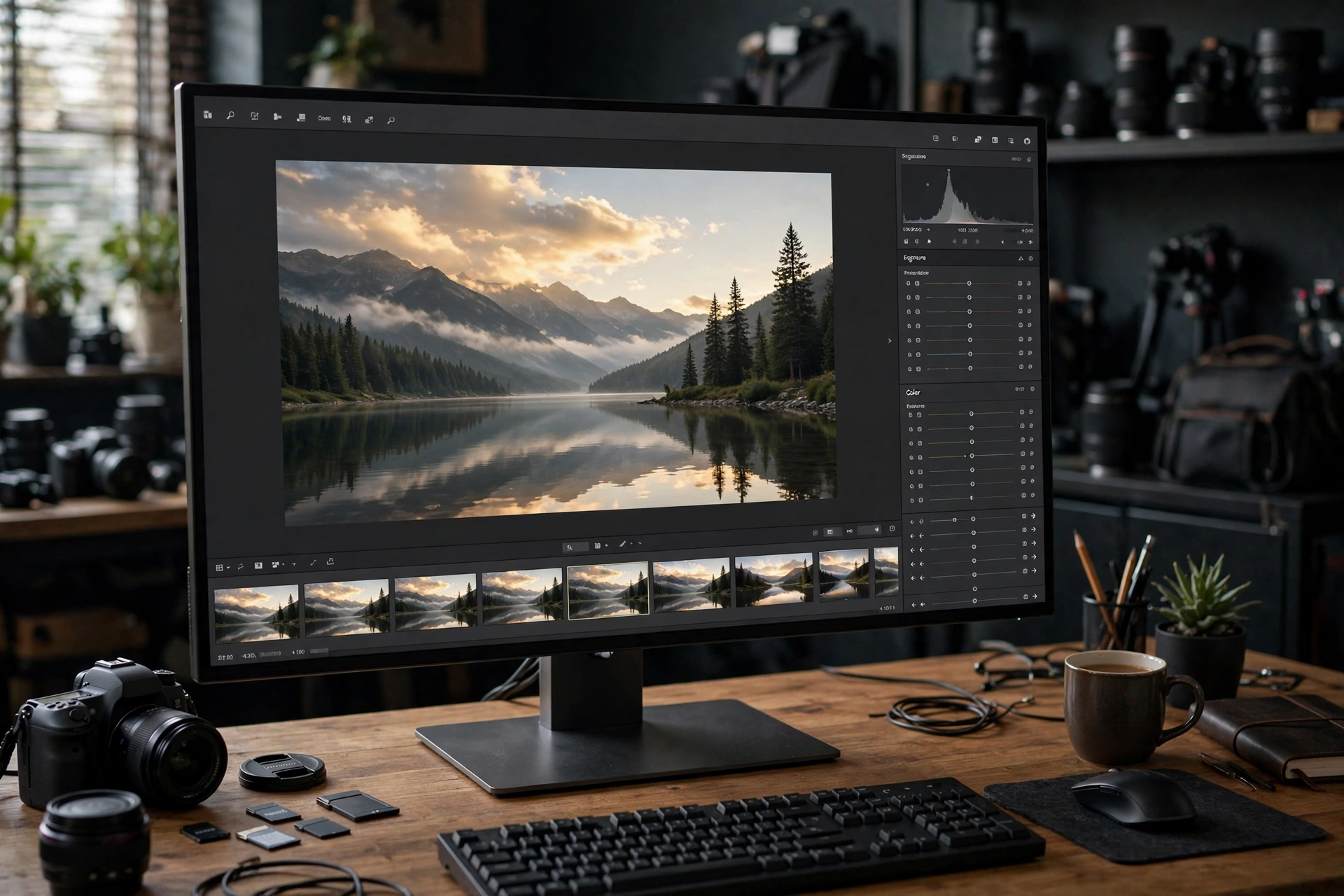 Lightroom Classic desktop photo editing software interface