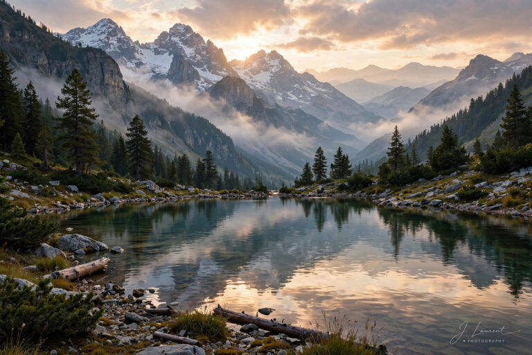 Photo with elegant watermark signature in the corner